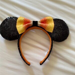 Disney Parks Halloween Candy Corn Sequins Minnie Ears